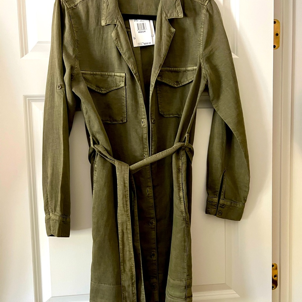 NWT Bella Dahl Olive Shirt Dress